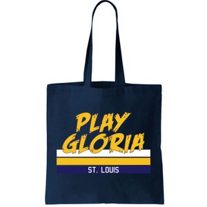 Play Gloria St. Louis Hockey Stripes Tote Bag