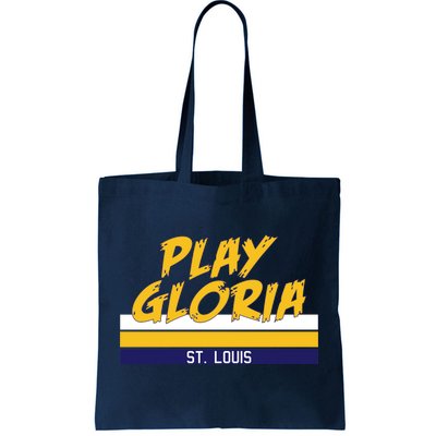 Play Gloria St. Louis Hockey Stripes Tote Bag