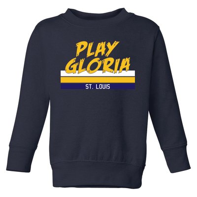 Play Gloria St. Louis Hockey Stripes Toddler Sweatshirt