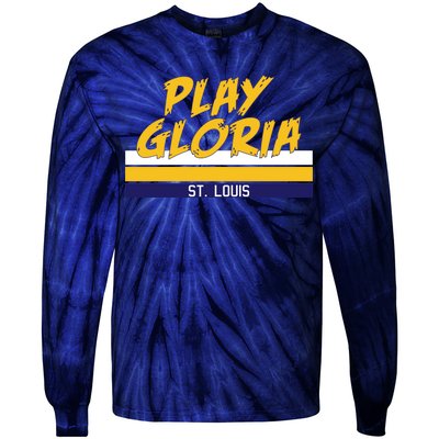 Play Gloria St. Louis Hockey Stripes Tie-Dye Long Sleeve Shirt