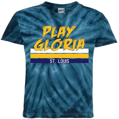 Play Gloria St. Louis Hockey Stripes Kids Tie-Dye T-Shirt