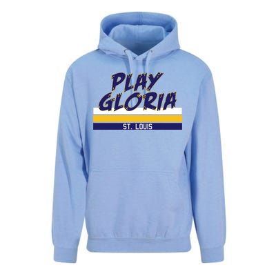 Play Gloria St. Louis Hockey Stripes Unisex Surf Hoodie