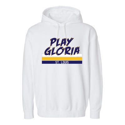 Play Gloria St. Louis Hockey Stripes Garment-Dyed Fleece Hoodie