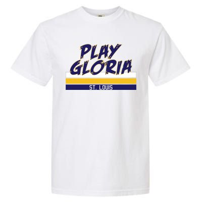 Play Gloria St. Louis Hockey Stripes Garment-Dyed Heavyweight T-Shirt