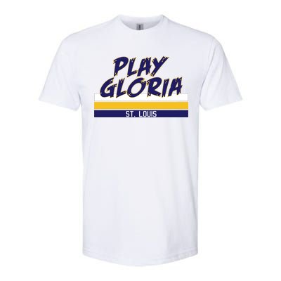 Play Gloria St. Louis Hockey Stripes Softstyle CVC T-Shirt