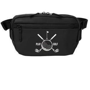 Play Golf Golfball Clubs Crossbones Crossbody Pack