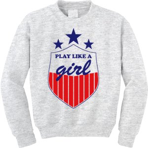 Play Like A Girl Kids Sweatshirt