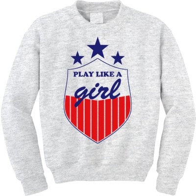 Play Like A Girl Kids Sweatshirt