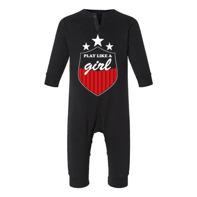 Play Like A Girl Infant Fleece One Piece