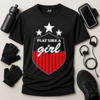 Play Like A Girl Cooling Performance Crew T-Shirt