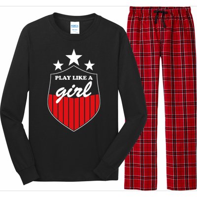 Play Like A Girl Long Sleeve Pajama Set