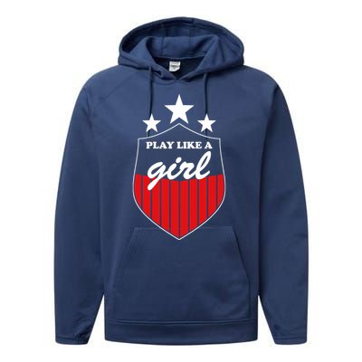 Play Like A Girl Performance Fleece Hoodie