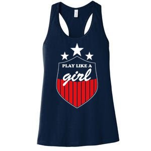 Play Like A Girl Women's Racerback Tank