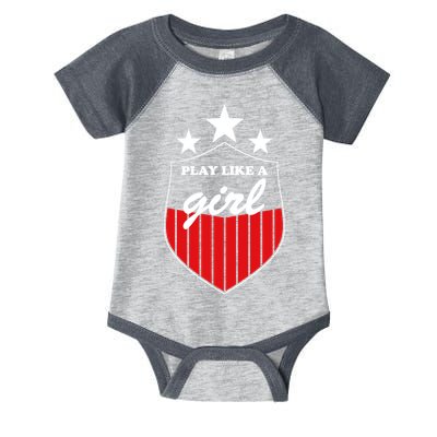 Play Like A Girl Infant Baby Jersey Bodysuit