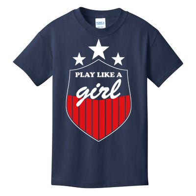 Play Like A Girl Kids T-Shirt