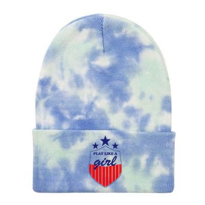 Play Like A Girl Tie Dye 12in Knit Beanie