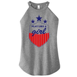 Play Like A Girl Women's Perfect Tri Rocker Tank