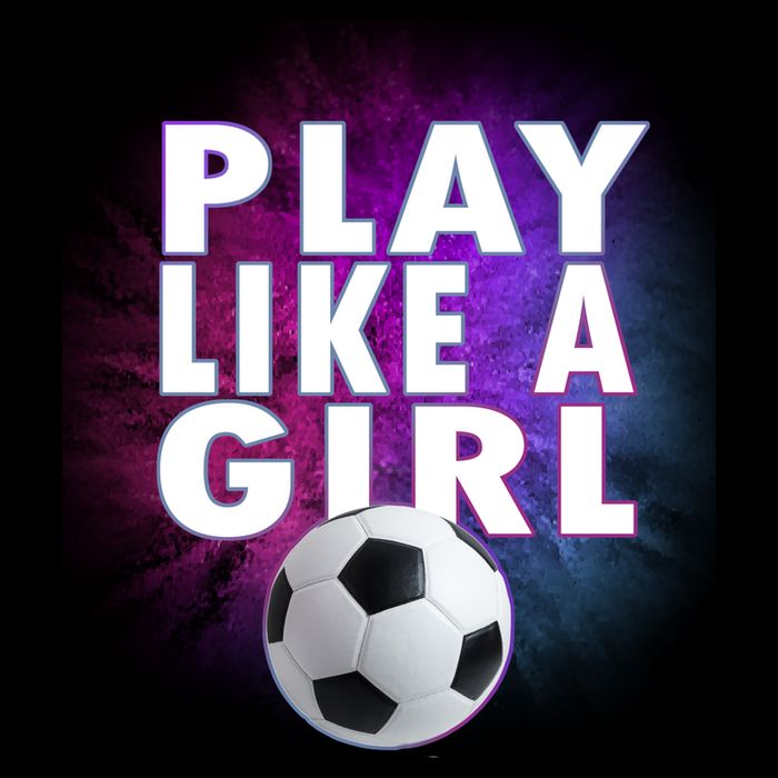 Play Like A Girl Womens Soccer Cooling Performance Crew T-Shirt