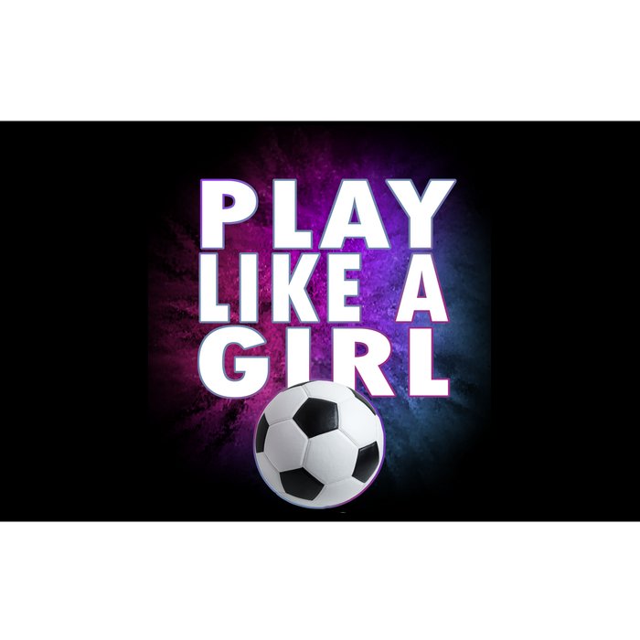 Play Like A Girl Womens Soccer Bumper Sticker