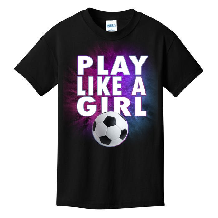 Play Like A Girl Womens Soccer Kids T-Shirt