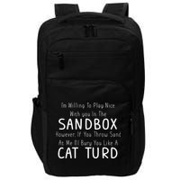 Play Nice Sandbox Cat Turd Impact Tech Backpack