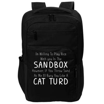 Play Nice Sandbox Cat Turd Impact Tech Backpack