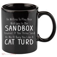 Play Nice Sandbox Cat Turd 11oz C Handle Ceramic Mug