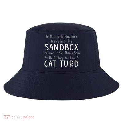 Play Nice Sandbox Cat Turd Cool Comfort Performance Bucket Hat