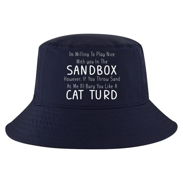 Play Nice Sandbox Cat Turd Cool Comfort Performance Bucket Hat