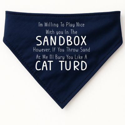 Play Nice Sandbox Cat Turd USA-Made Doggie Bandana