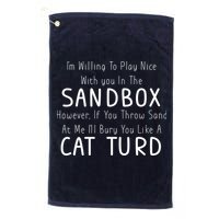 Play Nice Sandbox Cat Turd Golf Towel