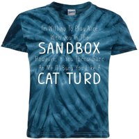 Play Nice Sandbox Cat Turd Kids Tie-Dye T-Shirt