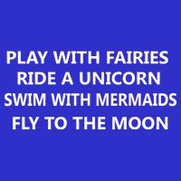 Play With Fairies Ride A Unicorn Swim With Mermaid Women's V-Neck T-Shirt