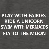 Play With Fairies Ride A Unicorn Swim With Mermaid Vector Backpack