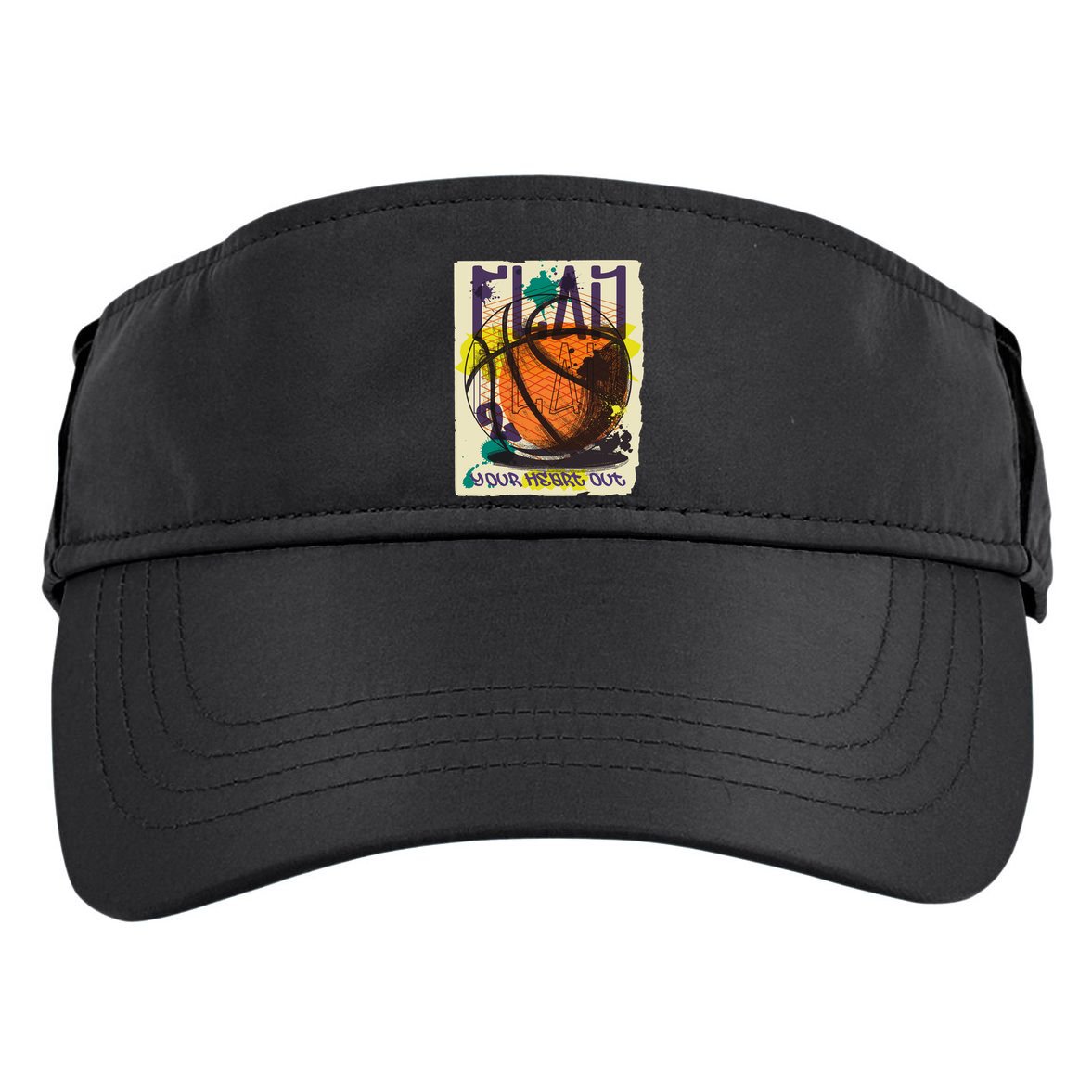 Play Your Heart Out Basketball Adult Drive Performance Visor