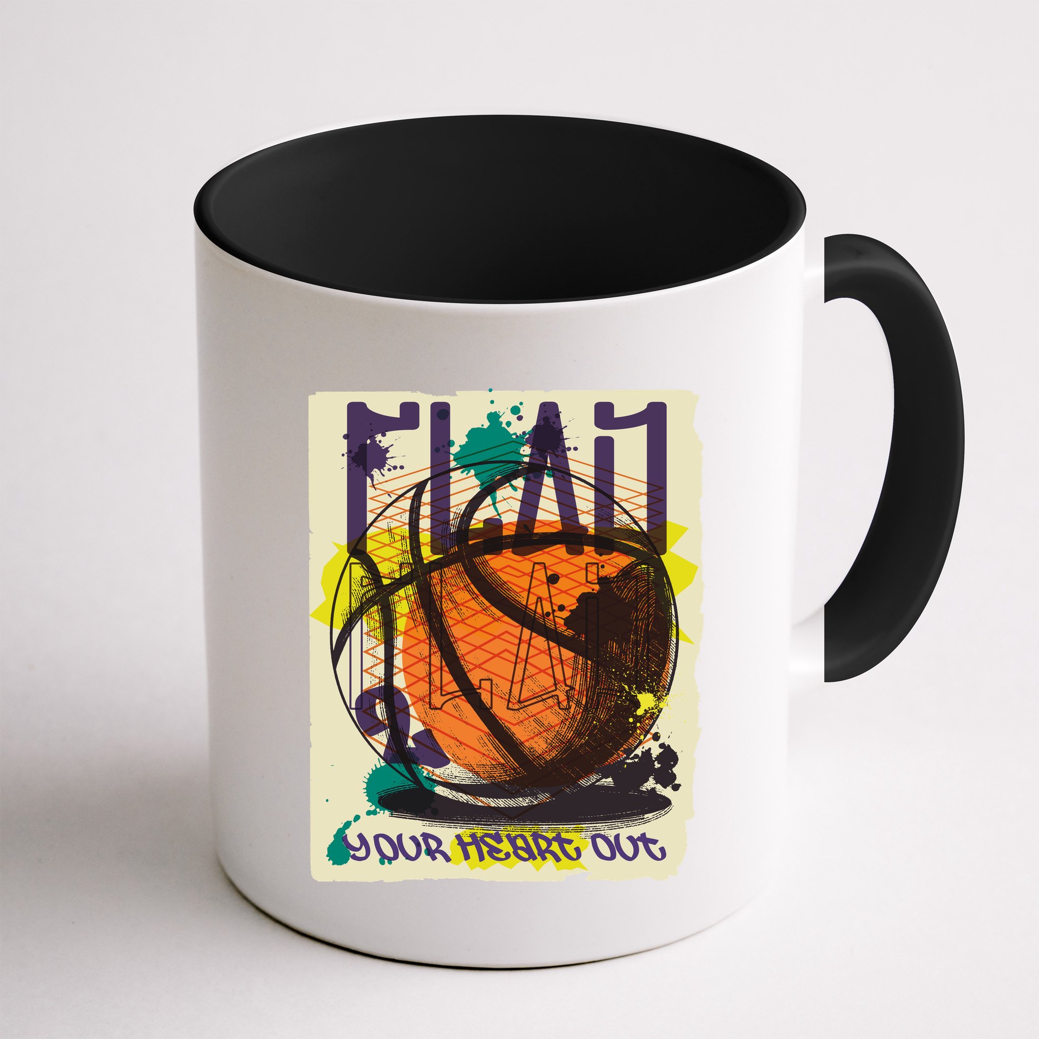 Play Your Heart Out Basketball Mug