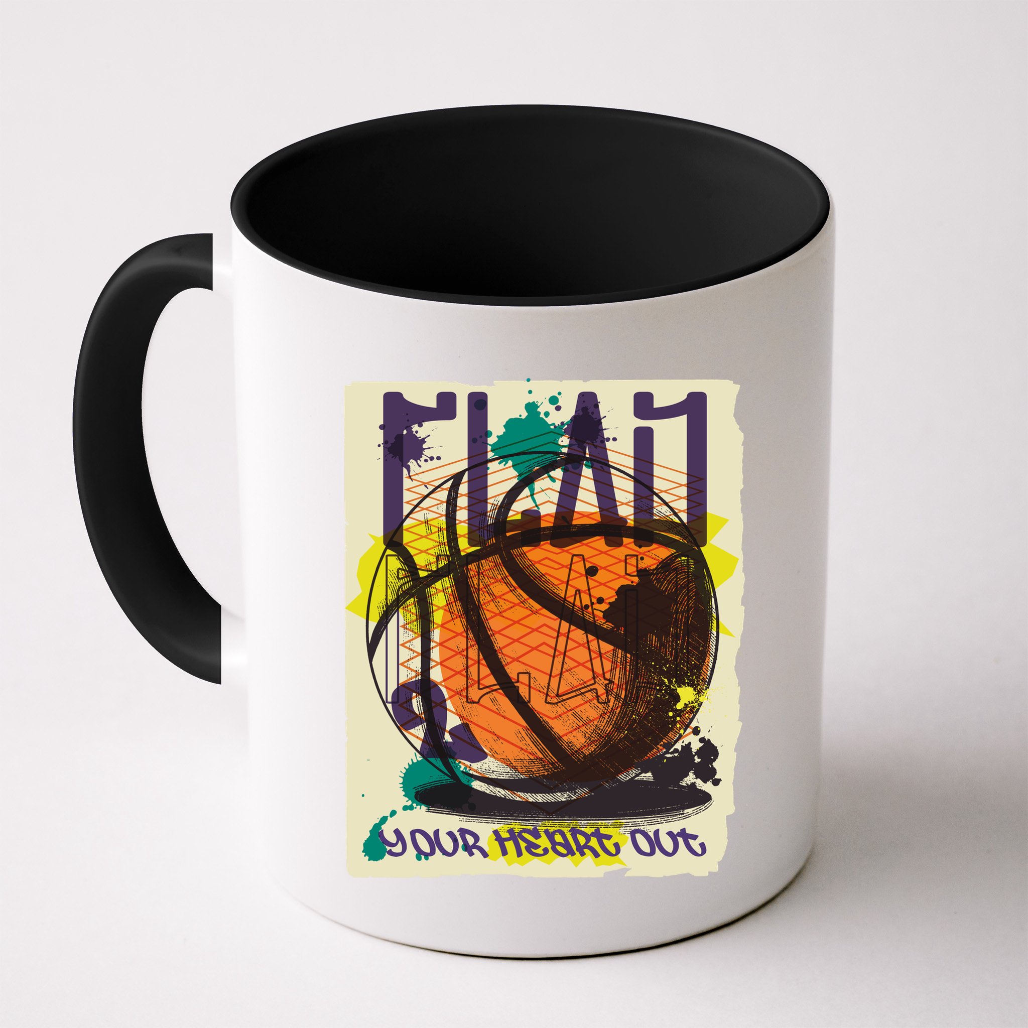 Play Your Heart Out Basketball Mug