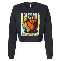 Play Your Heart Out Basketball Cropped Pullover Crew