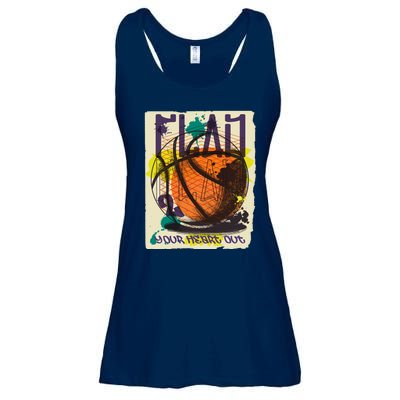 Play Your Heart Out Basketball Ladies Essential Flowy Tank