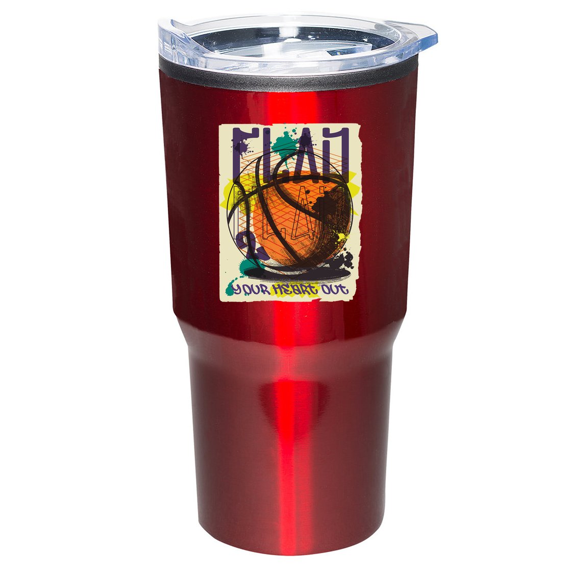 Play Your Heart Out Basketball Tumbler