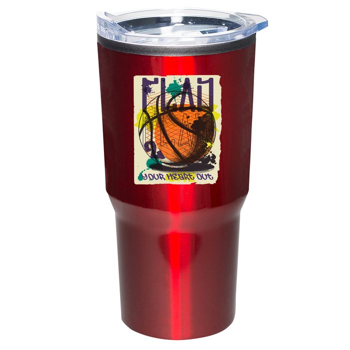 Play Your Heart Out Basketball Tumbler
