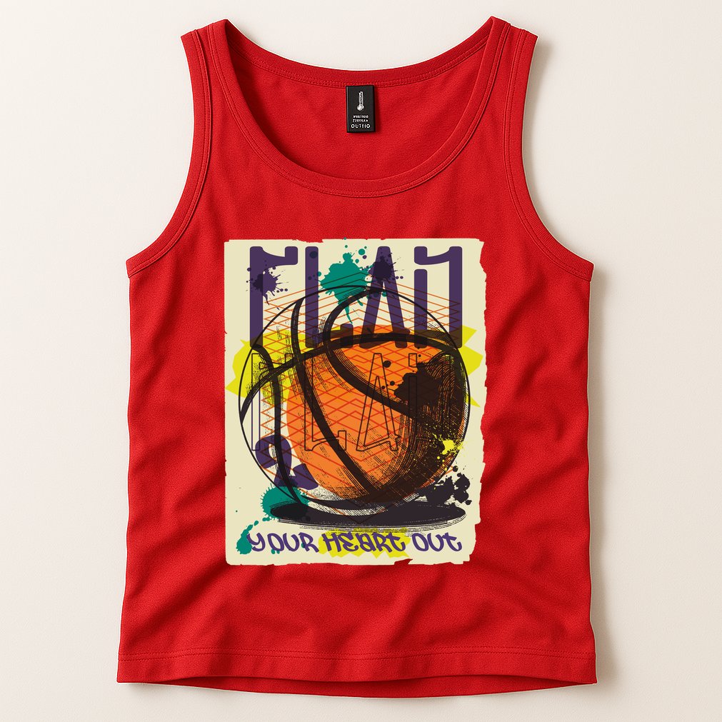 Play Your Heart Out Basketball Tank Top