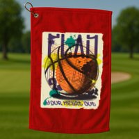 Play Your Heart Out Basketball Golf Towel