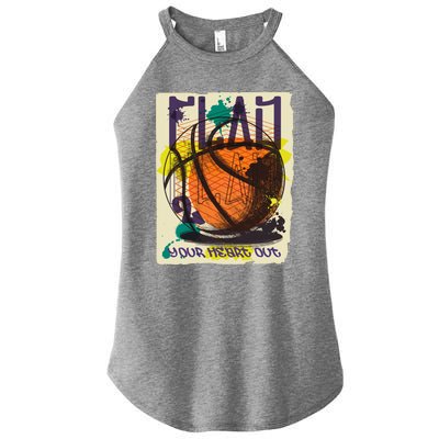 Play Your Heart Out Basketball Women’s Perfect Tri Rocker Tank