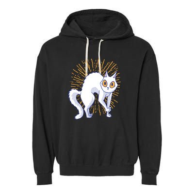 Playful Cat Garment-Dyed Fleece Hoodie