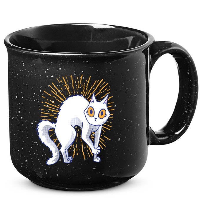 Playful Cat 15oz Campfire Ceramic Mug