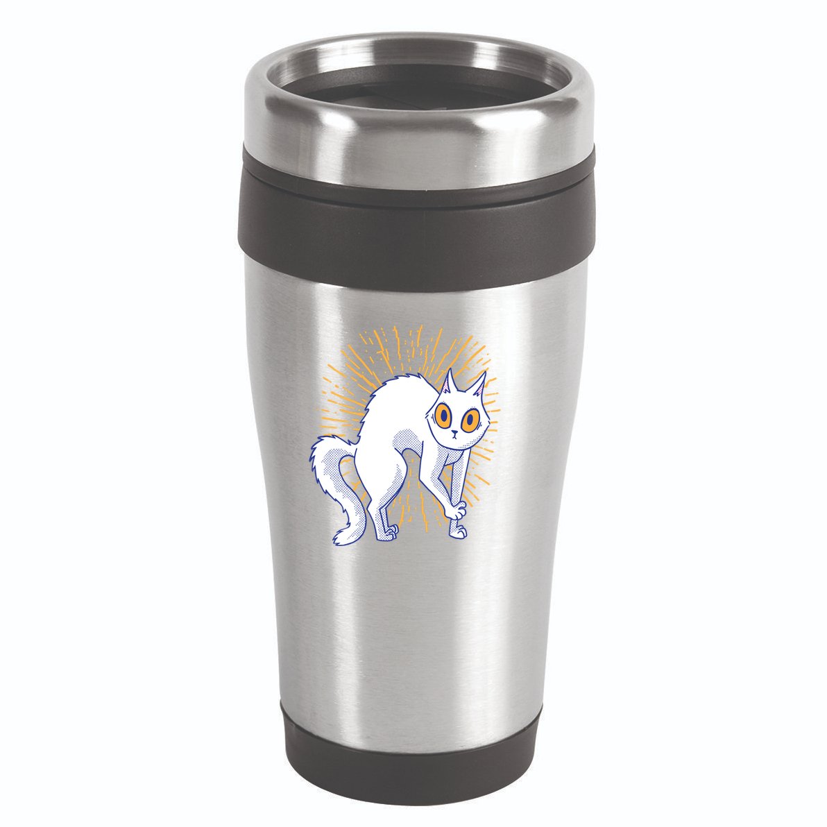 Playful Cat 16oz Travel Tumbler