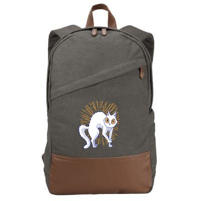 Playful Cat Cotton Canvas Backpack