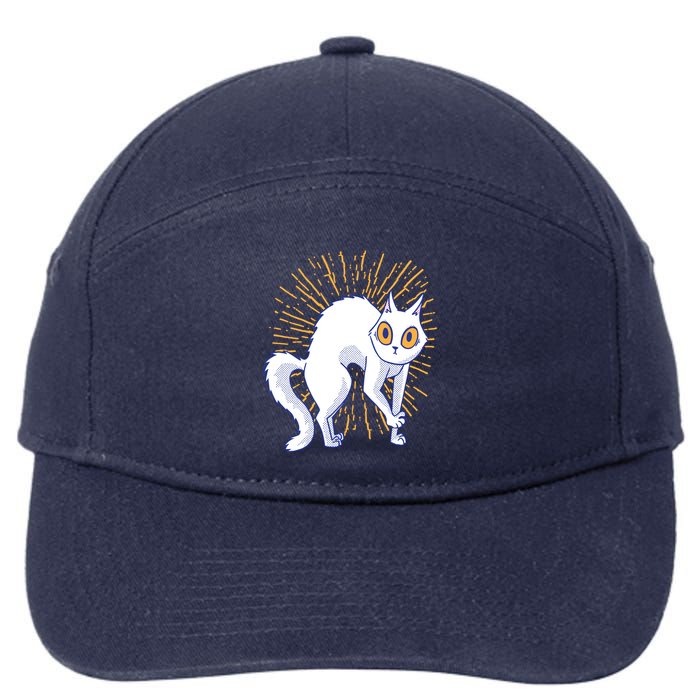 Playful Cat 7-Panel Snapback Hat