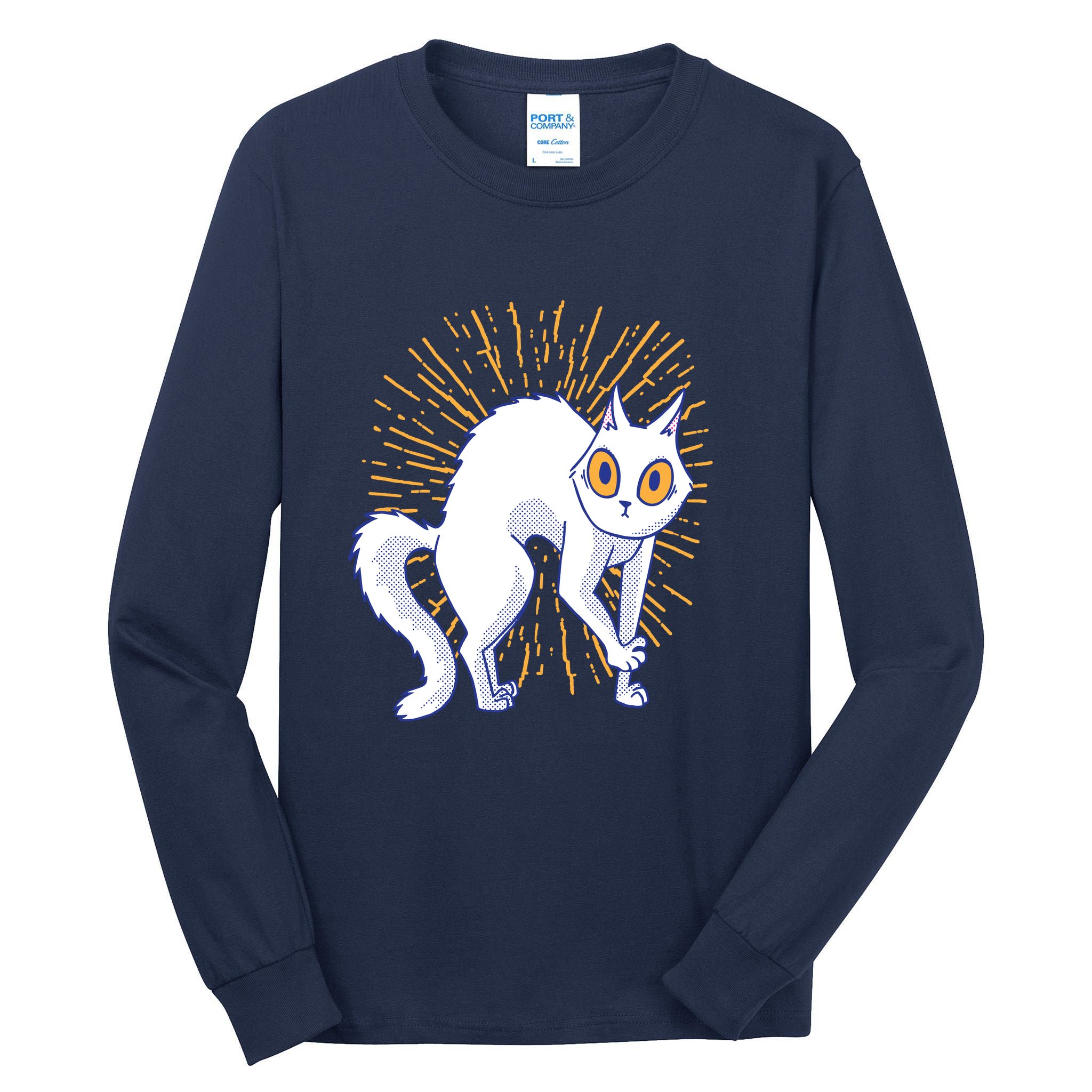 Playful Cat Tall Long Sleeve T-Shirt
